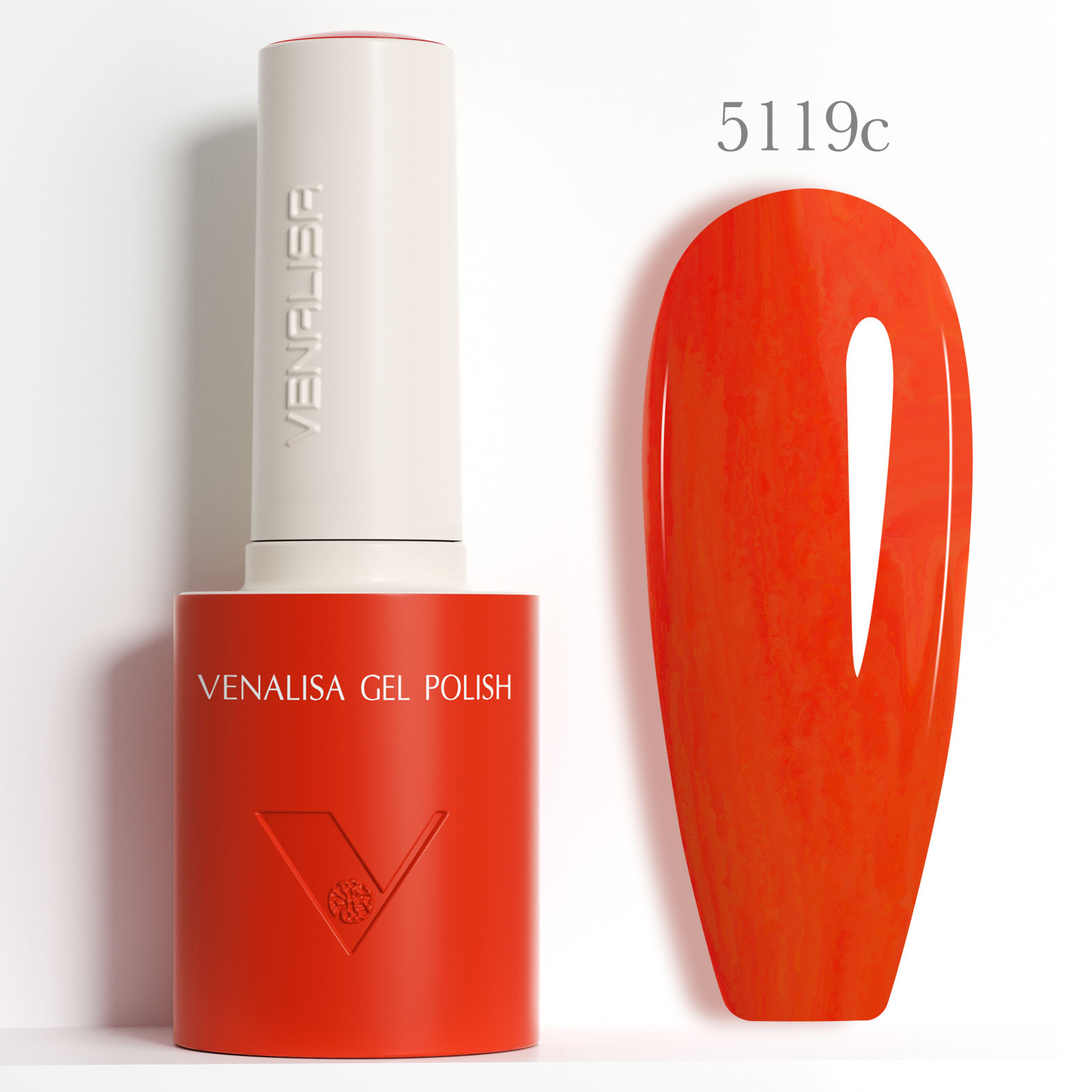 venalisa-5119-vibrant-orange-red-narancs voros-gellakk-10ml Venalisa 5119 Vibrant Orange Red élénk narancsvörös géllakk 10 ml