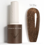 Venalisa 5126 Brown Glitter barna csillámos géllakk 10 ml